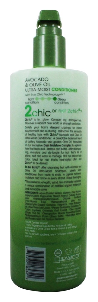 2 Condicionador ultra-úmido de abacate e azeite de oliva - 24 fl. oz. Giovanni - Imagem 2
