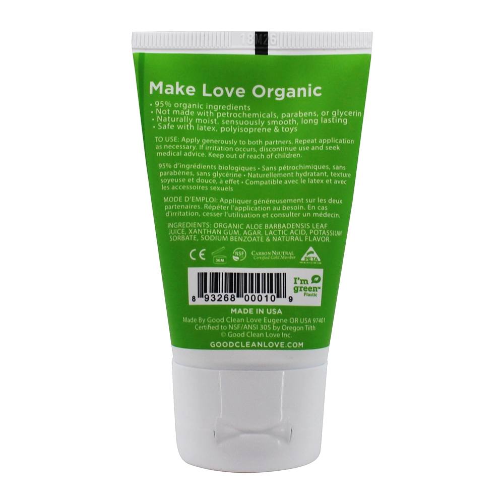 95 % Lubrificante Pessoal Orgânico Quase Nua - 1.5 fl. oz. Good Clean Love - Imagem 2