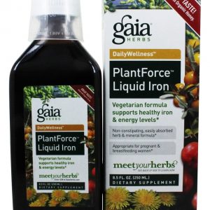 Comprar ferro líquido plantforce - 8. 5 fl. Oz. Gaia herbs preço no brasil ferro vitaminas e minerais suplemento importado loja 259 online promoção -