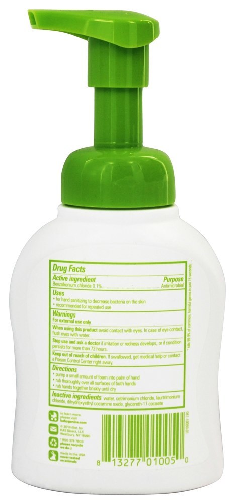 Mão Sanitizer Espuma Livre de Álcool Sem Fragrância - 8.45 fl. oz. Ba - Imagem 2