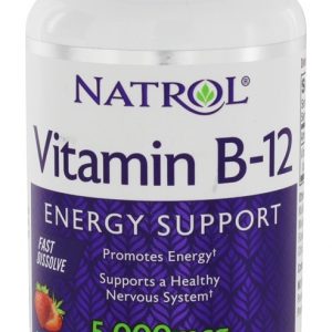Comprar vitamina b12 suporte de energia potência máxima com rápida dissolução sabor morango 5000 mcg. - 100 tablet (s) natrol preço no brasil minerais coloidais vitaminas e minerais suplemento importado loja 115 online promoção -