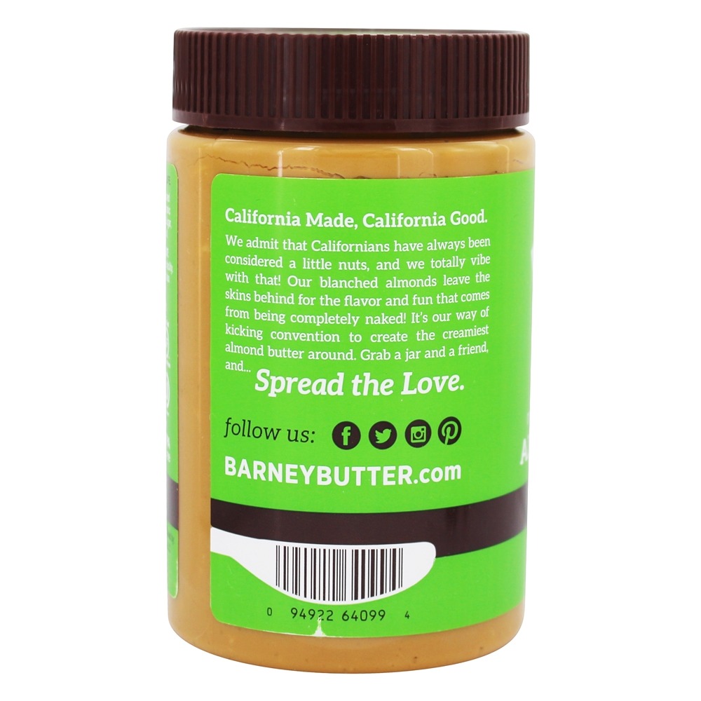 Toda a manteiga de amêndoa natural crocante - 16 oz. Barney Butter - Imagem 3