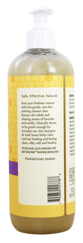 Bebê Abelha Xampu & Lavar Rasgar Livre Acalmando - 21 fl. oz. Burt's Bees - Imagem 2