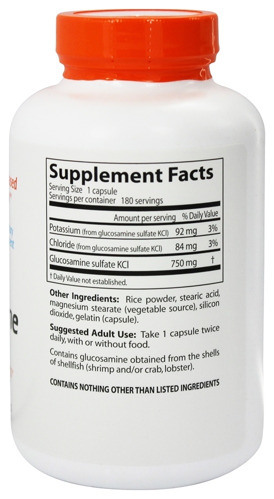 Sulfato de glucosamina - Cápsulas 180 Doctor's Best - Imagem 2