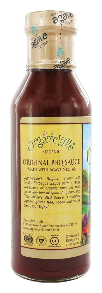Molho de churrasco orgânico Original - 13.5 fl. oz. Organicville - Imagem 3