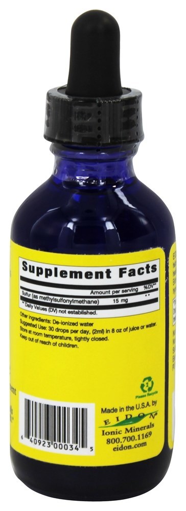 Concentrado Líquido de Enxofre - 2 oz. Eidon Ionic Minerals - Imagem 2