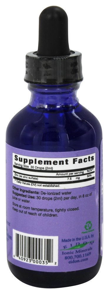 Concentrado Líquido de Zinco - 2 oz. Eidon Ionic Minerals - Imagem 2
