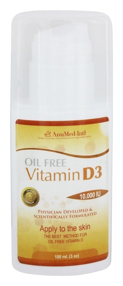Vitamina D3 Creme Sem Óleo 10000 IU - 3 fl. oz. AnuMed