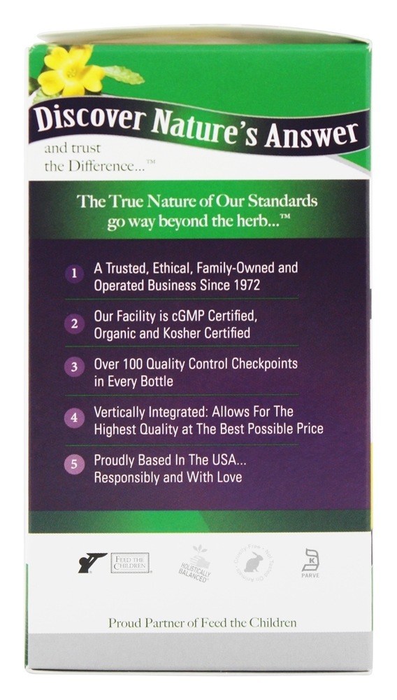 Damiana Folha único Erva Completar - Cápsulas vegetarianas 90 Nature's Answer - Imagem 4