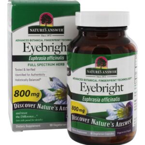 Comprar suplemento herb eyebright único - cápsulas vegetarianas 90 nature's answer preço no brasil ervas eufrásia (erva-da-visão) suplemento importado loja 5 online promoção -