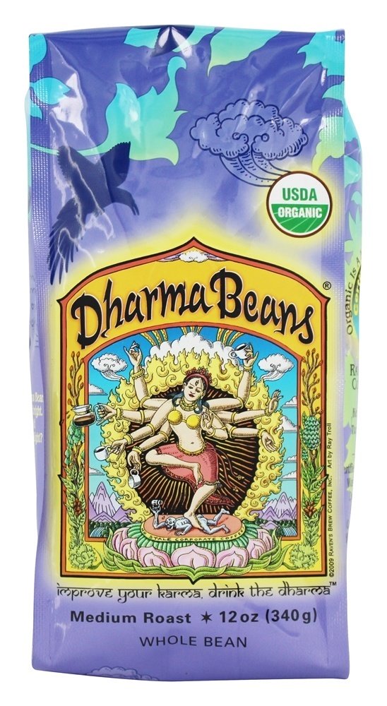 Dharma Beans Café Orgânico Feijão Integral - 12 oz. Raven's Brew Coffee