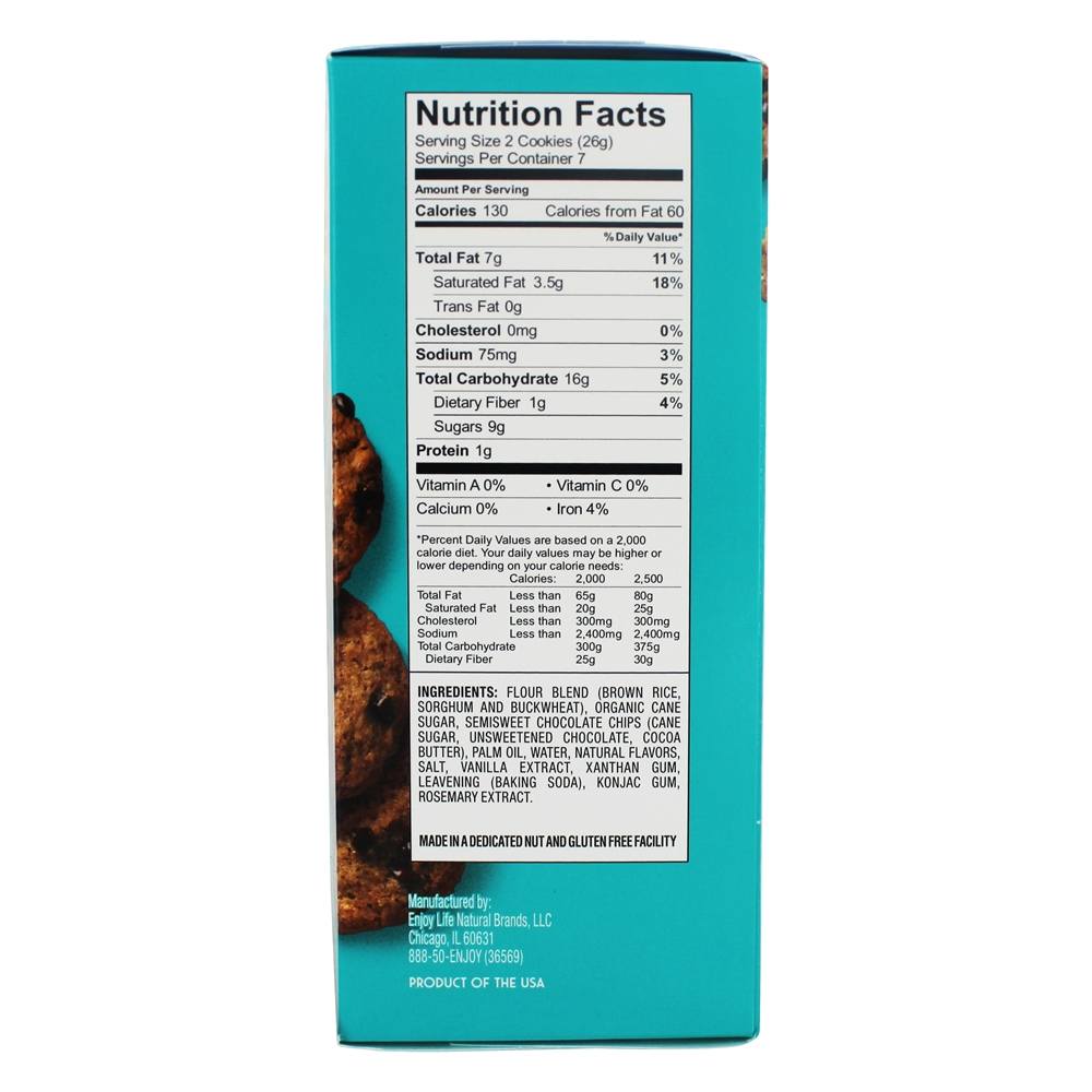 Pedaços de chocolate crocantes de chocolate com alergia sem glúten - 6.3 oz. Enjoy Life Foods - Imagem 2