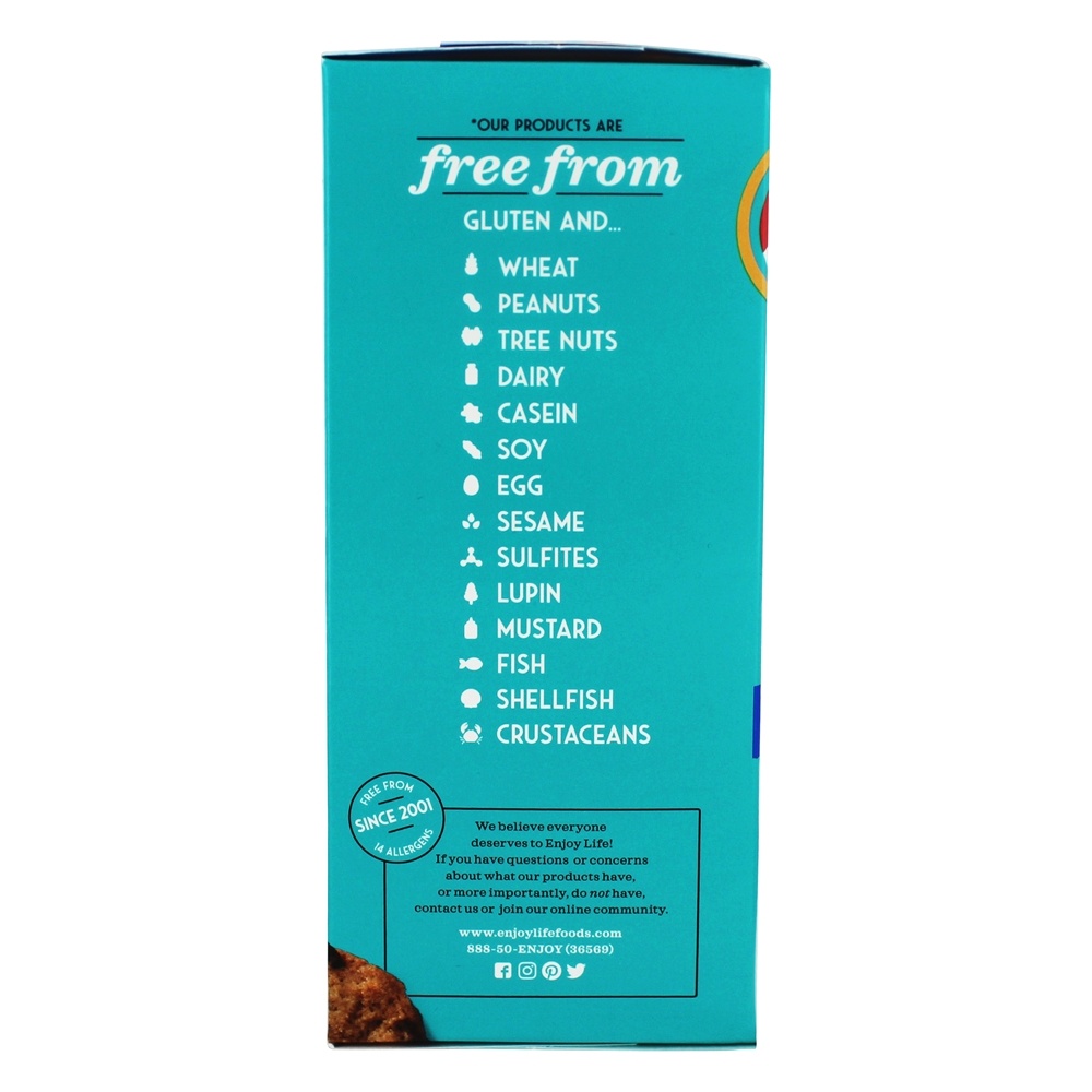 Pedaços de chocolate crocantes de chocolate com alergia sem glúten - 6.3 oz. Enjoy Life Foods - Imagem 4