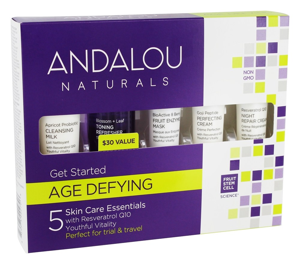 Kit de iniciação para cuidados com a pele - 5 Peça (s) Andalou Naturals
