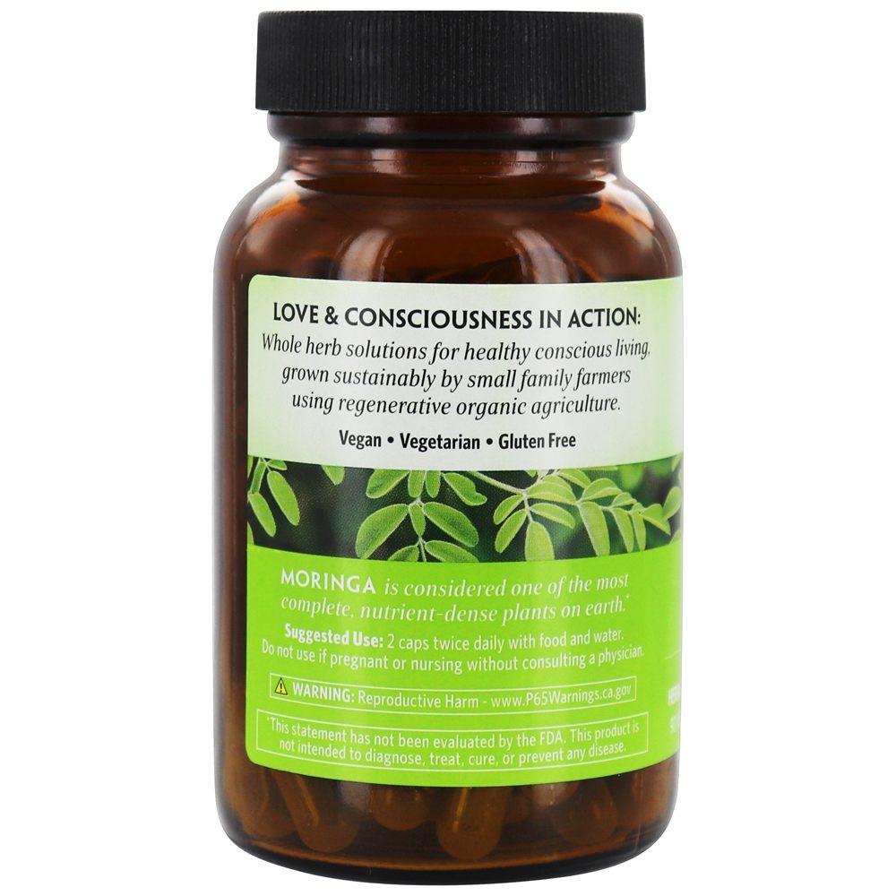 Superalimento verde de Moringa - Cápsulas vegetarianas 90 Organic India - Imagem 3