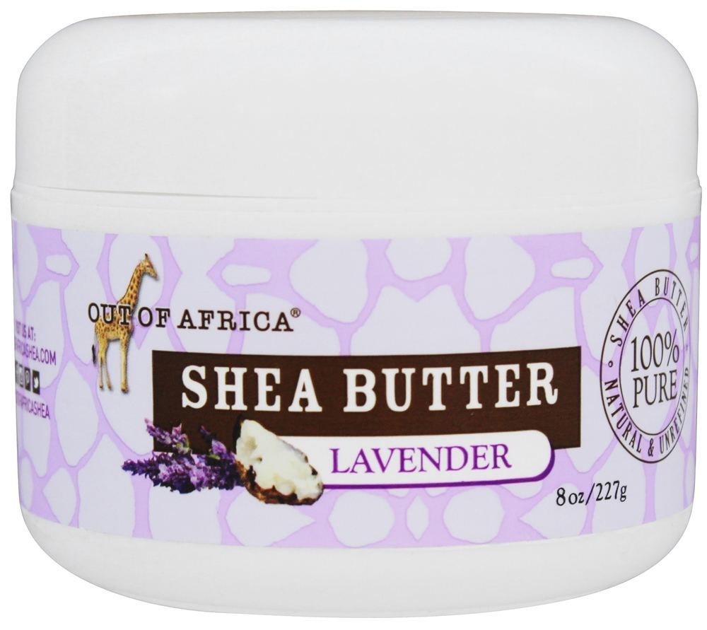 Manteiga de Karité 100 % Pure , natural e não refinado lavanda - 8 oz. Out Of Africa