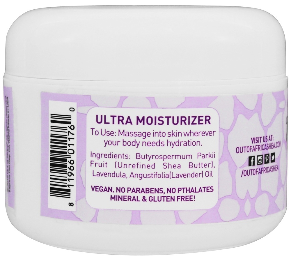 Manteiga de Karité 100 % Pure , natural e não refinado lavanda - 8 oz. Out Of Africa - Imagem 2