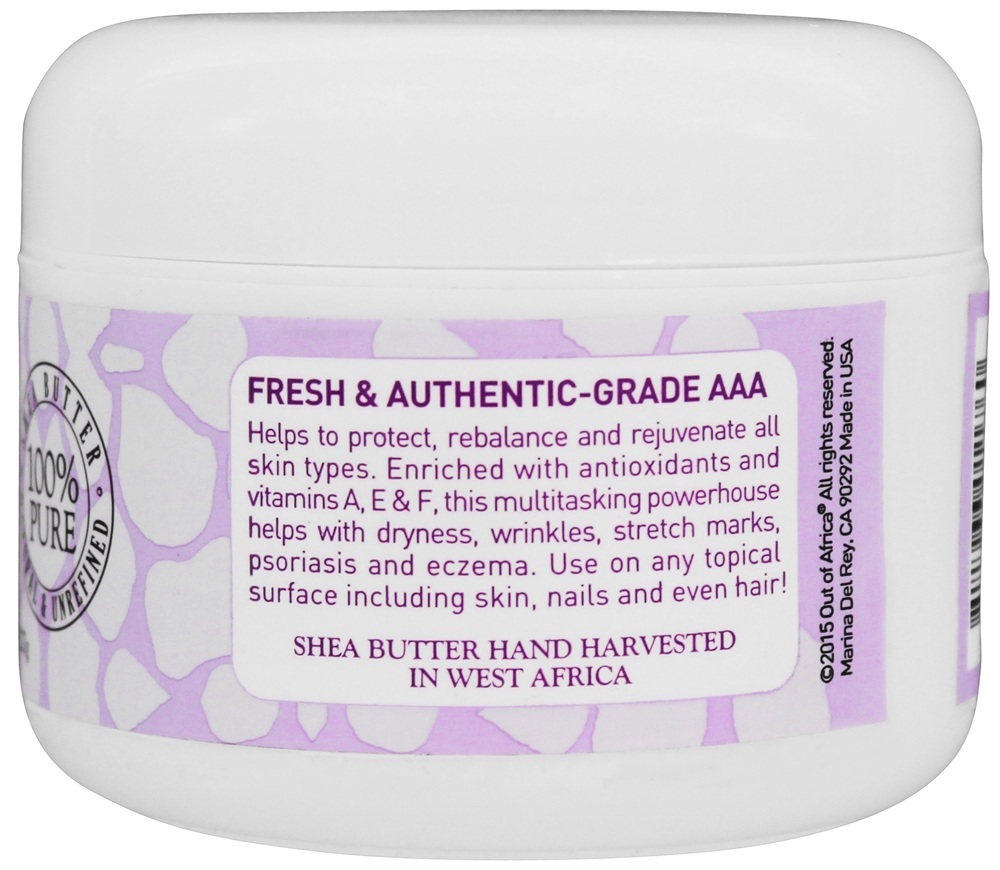 Manteiga de Karité 100 % Pure , natural e não refinado lavanda - 8 oz. Out Of Africa - Imagem 3