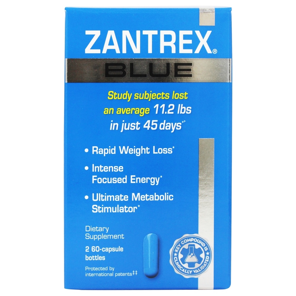 Zantrex Perda de peso azul - Cápsulas 120 Zantrex