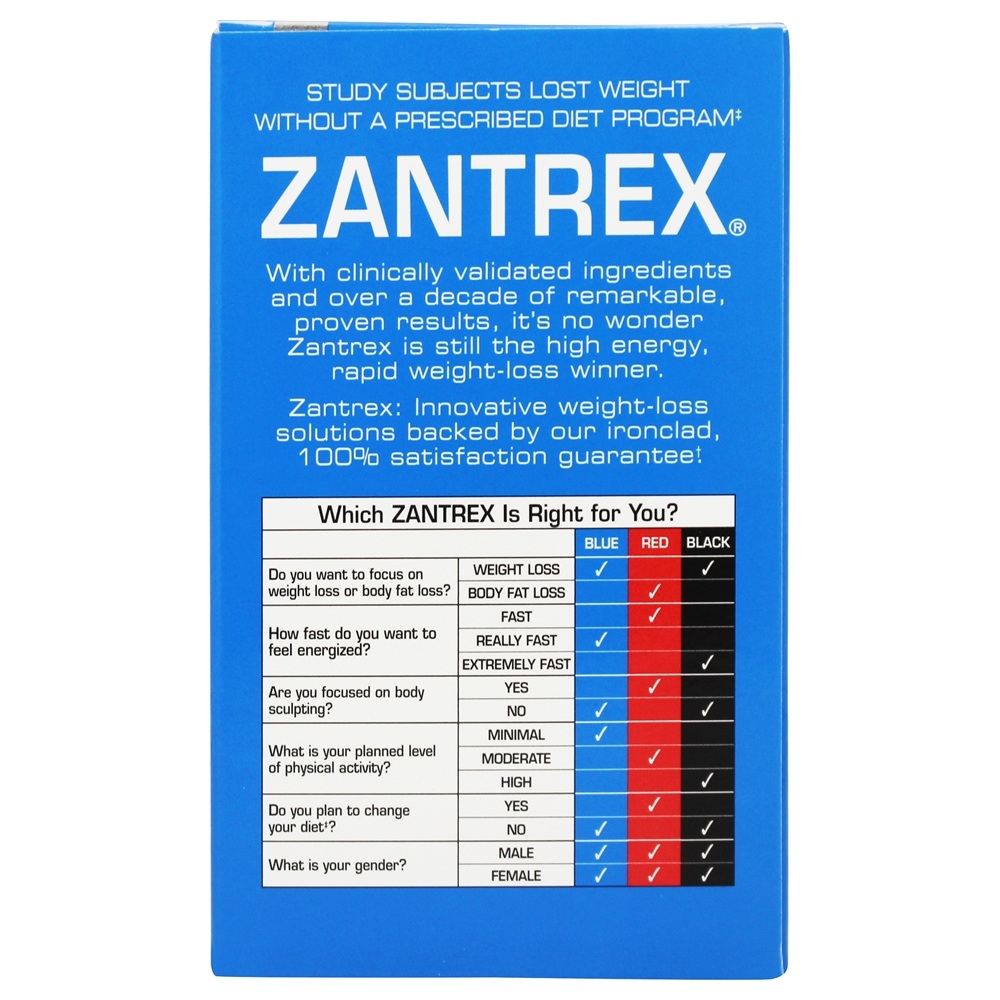 Zantrex Perda de peso azul - Cápsulas 120 Zantrex - Imagem 3