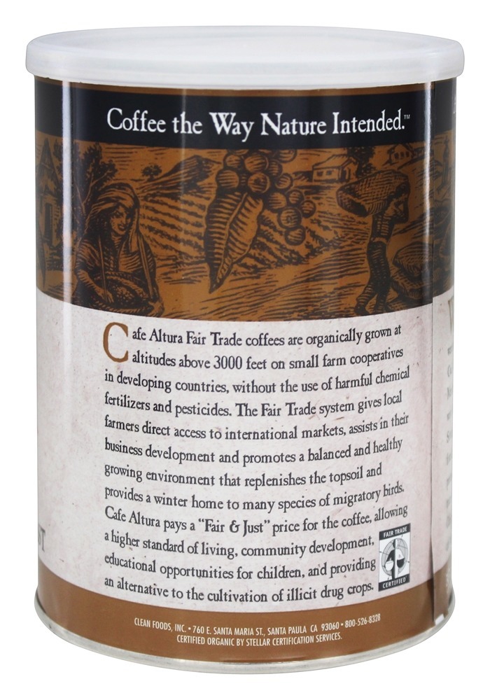 Orgânico Café Feira Comércio Clássico Assado - 12 oz. Cafe Altura - Imagem 2