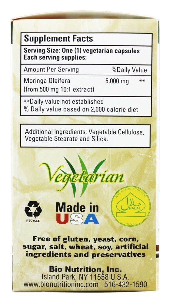 Moringa Superfood 5000 mg. - Cápsulas vegetarianas 90 Bio Nutrition - Imagem 2