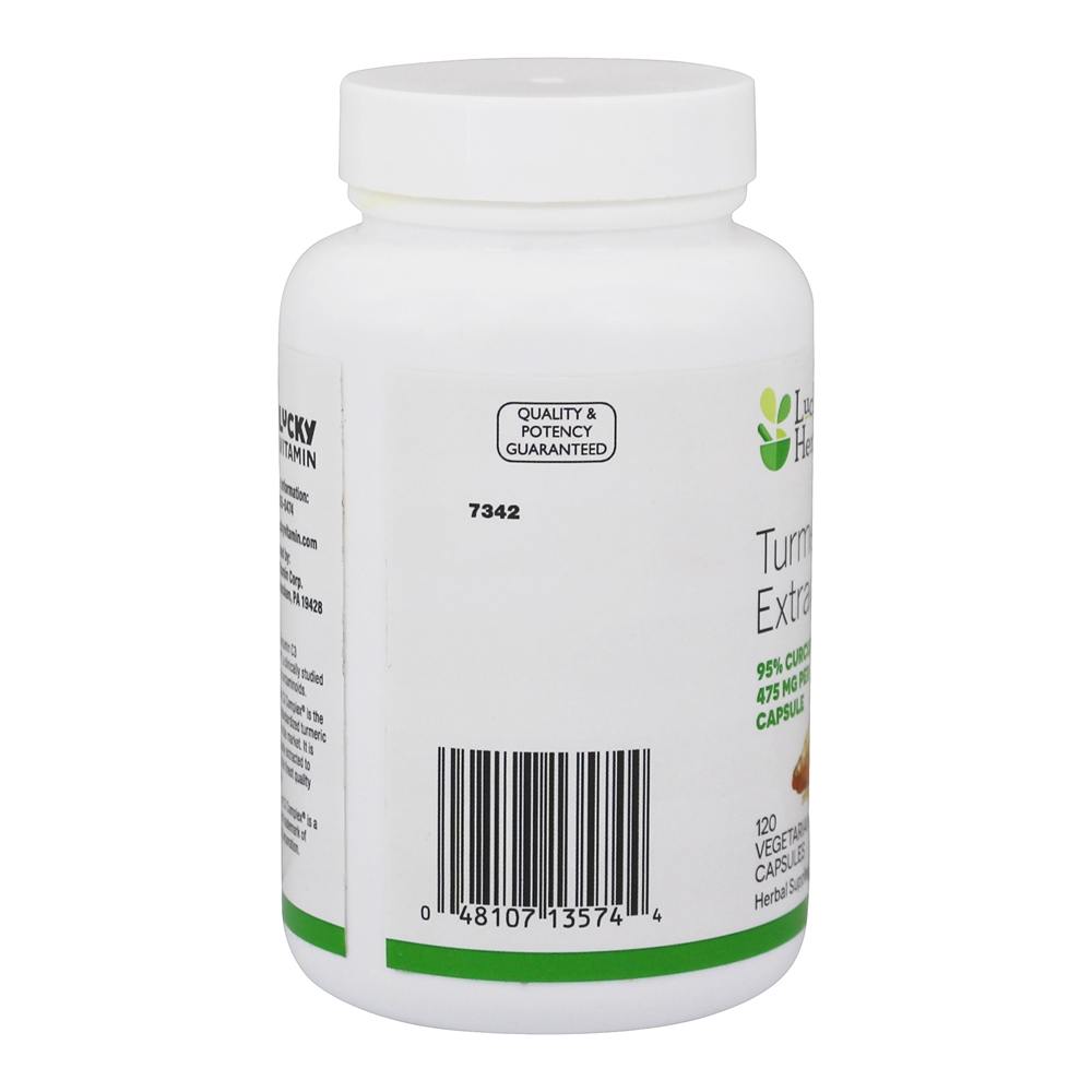 Extrato Padronizado de Cúrcuma - Cápsulas vegetarianas 120 LuckyHerbs - Imagem 4
