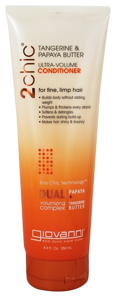 2Chic Tangerine & Condicionador Ultra-Volume Manteiga De Papaia - 8.5 fl. oz. Giovanni