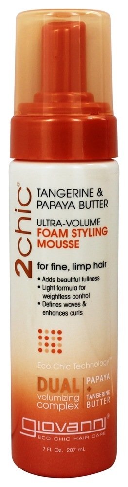 2Chic Tangerine & Mousse De Espuma De Papaya Mousse De Espuma De Ultra-Volume - 7 fl. oz. Giovanni