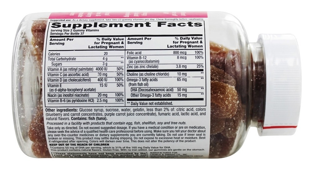 Vitaminas Gomosas Pré-natais - 75 Gummies Nutrition Now - Imagem 2