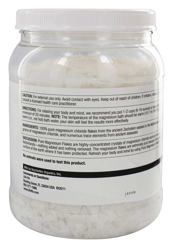 Pure Flocos de Magnésio - 2.75 lbs. Life-Flo - Imagem 2