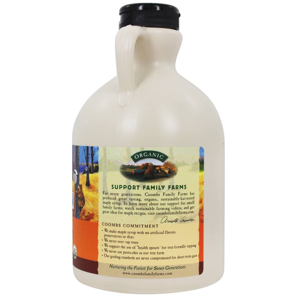 Grau Orgânico Um Xarope De Bordo Escuro - 32 fl. oz. Coombs Family Farms - Imagem 2