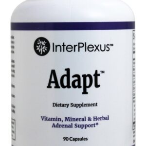 Adaptar Suporte Adrenal de Vitaminas, Minerais e Ervas - Cápsulas vegetarianas 90 InterPlexus