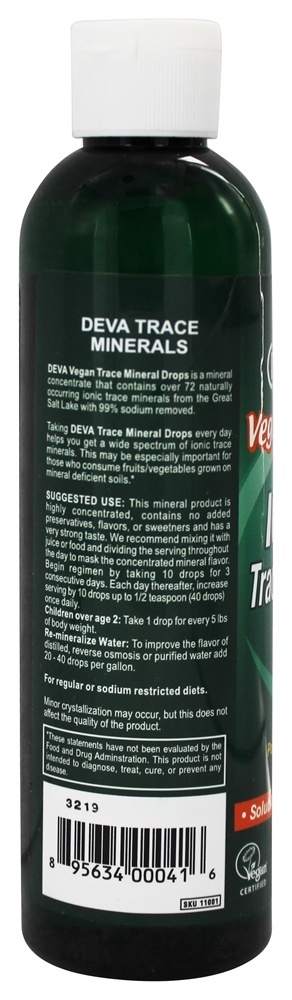 Oligoelementos Iônicos em Gotas - 8 fl. oz. Deva Nutrition - Imagem 3