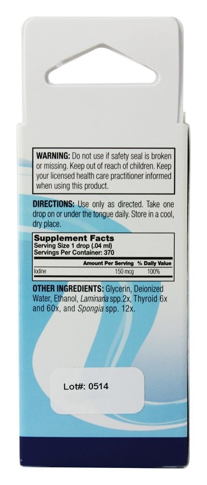 Thyadine Rico Bio-Disponível Iodo 150 mcg. - 0.5 oz. (Anteriormente Trimedica ) Natural Balance - Imagem 2