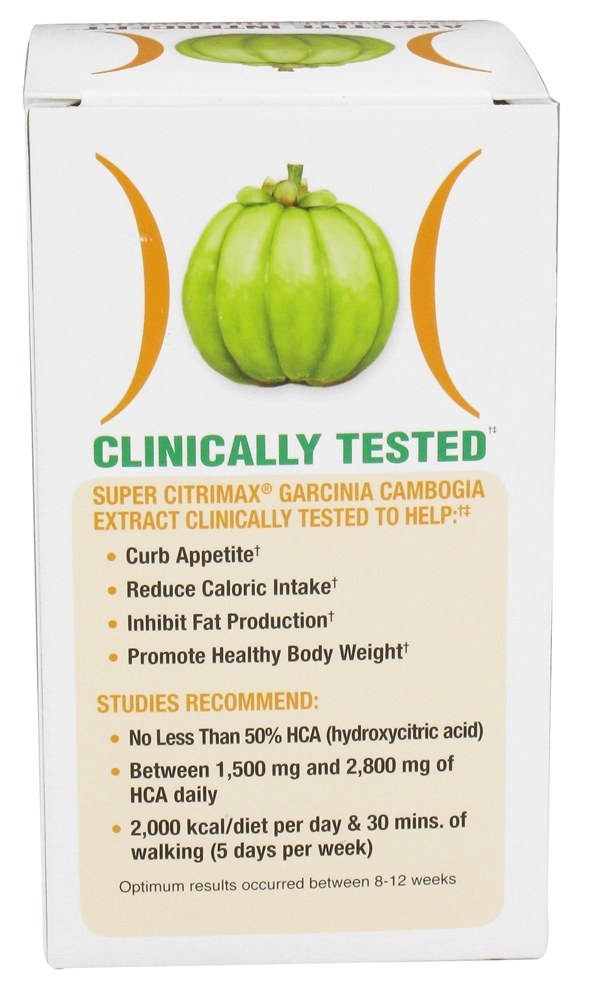 Super Citrimax Garcinia Cambogia Extrair Apetite Interceptar - Cápsulas 120 Natrol - Imagem 3