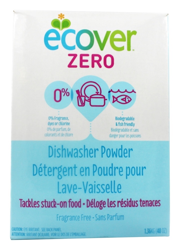 Zero Pó Automático para Lavadora de Louça 38 Carrega sem perfume - 48 oz. Ecover