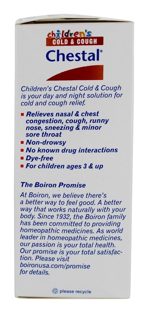 Tosse Infantil e Medicina Homepática Chestal Fria - 6.7 fl. oz. Boiron - Imagem 4