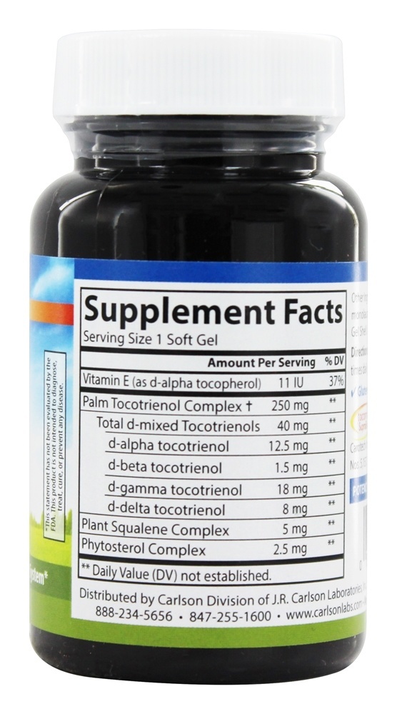 Tocomin SupraBio - 120 Softgels Carlson Labs - Imagem 2