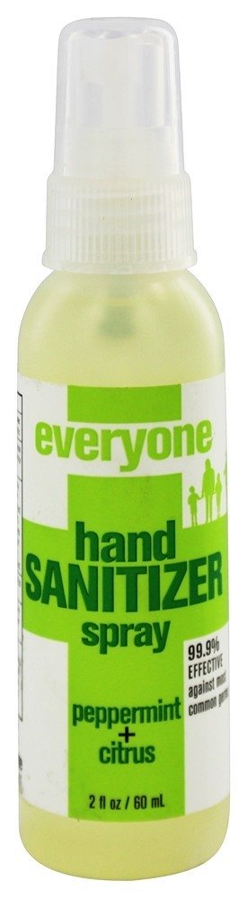 Todo o mundo Mão Sanitizer Spray Hortelã-pimenta + Cítrico - 2 fl. oz. EO Products