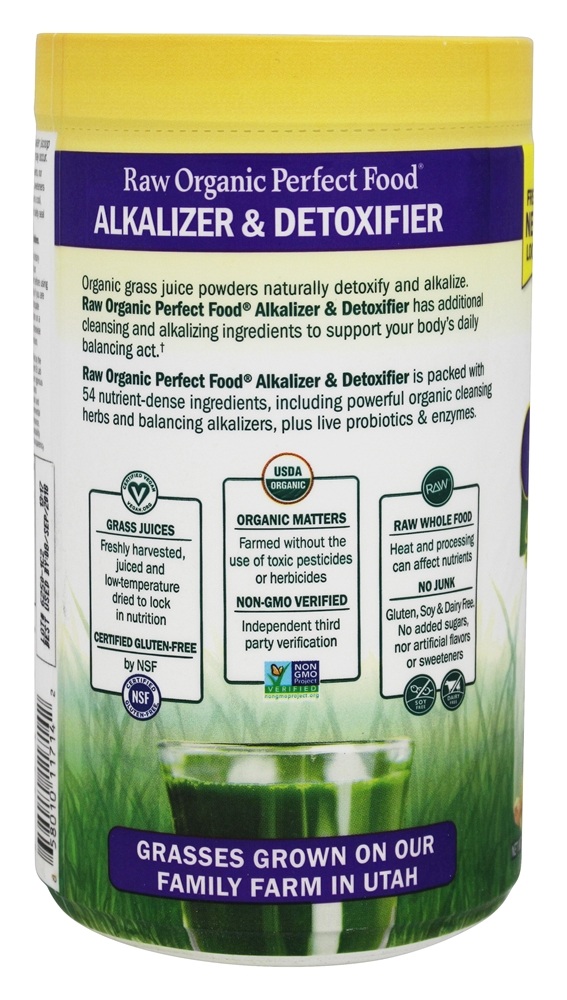 Alkalizer & desintoxicante orgânicos crus do alimento perfeito - 10.1 oz. Garden of Life - Imagem 3