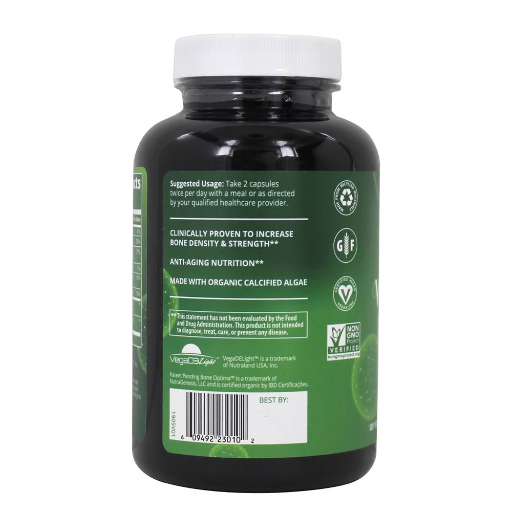 Maximizador de Osso Vegano com Algas Calcificadas Orgânicas - Cápsulas Vegan 120 MRM - Imagem 3