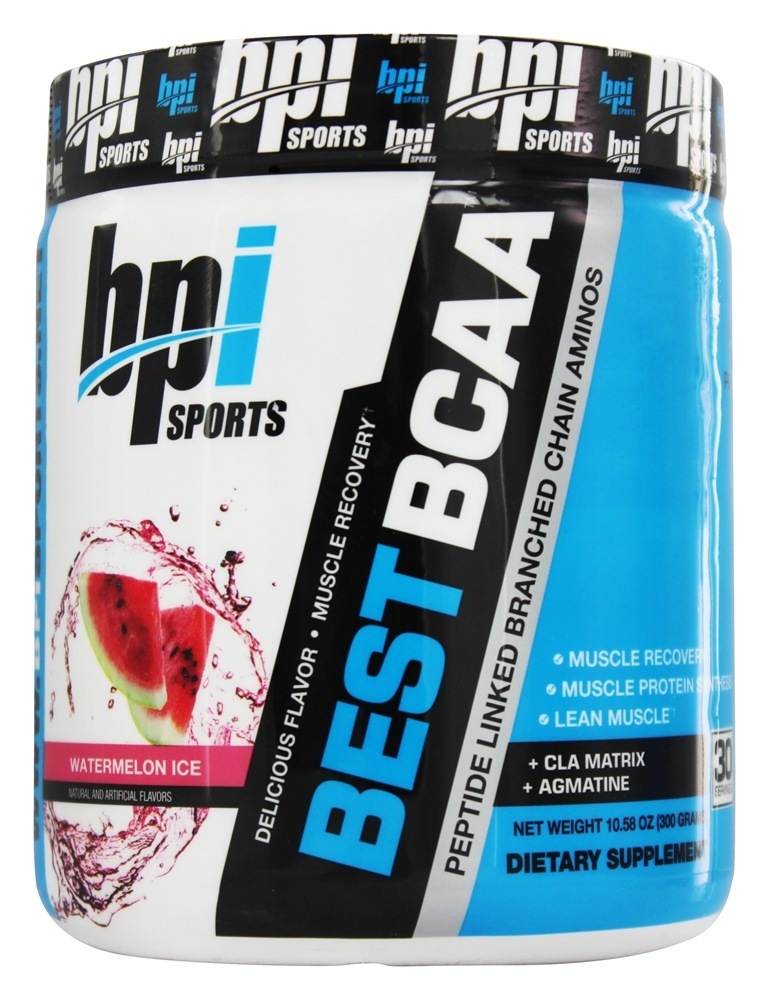 Melhor BCAA Peptide Em Pó Ligado Ramificado Cadeia Aminos Melancia Gelo - 10.58 oz. BPI Sports
