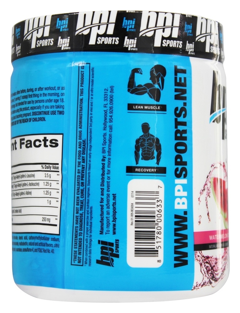 Melhor BCAA Peptide Em Pó Ligado Ramificado Cadeia Aminos Melancia Gelo - 10.58 oz. BPI Sports - Imagem 3
