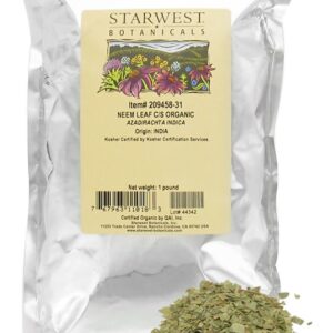 Comprar folha de neem em massa c / s orgânica - 1 lb. Starwest botanicals preço no brasil alimentos & lanches temperos e especiarias suplemento importado loja 63 online promoção -