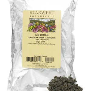 Comprar granulado pólvora chá verde orgânico - 1 lb. Starwest botanicals preço no brasil chás e café chás verdes suplemento importado loja 27 online promoção -