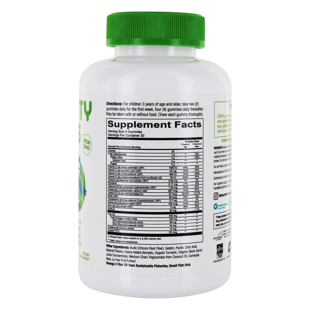 Multivitamínico Infantil Completo Com Fibra - 120 Gummies SmartyPants - Imagem 2