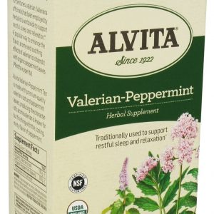 Comprar chá de valeriana-hortelã-pimenta orgânico - 24 saquinhos de chá alvita preço no brasil chás e café chás noturnos suplemento importado loja 17 online promoção -