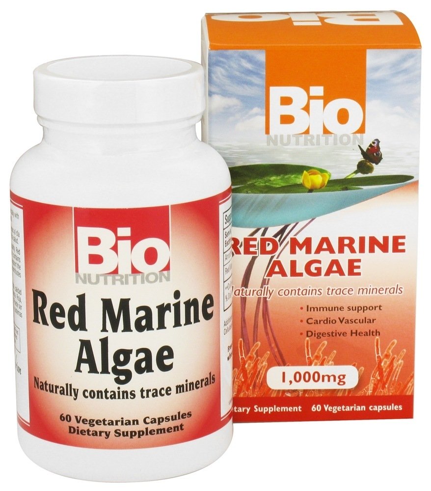 Algas Marinhas Vermelhas 1000 mg. - Cápsulas vegetarianas 60 Bio Nutrition