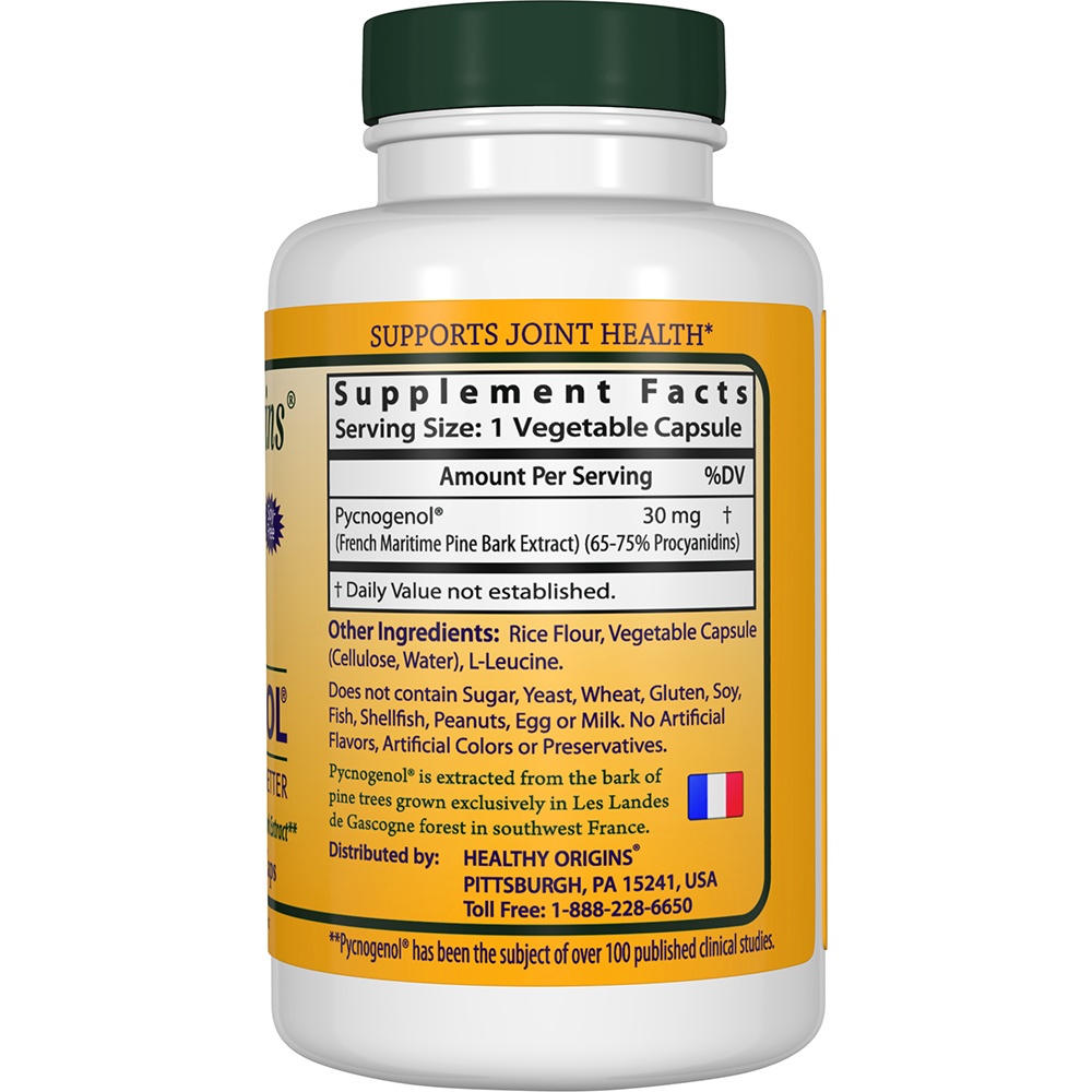 Pycnogenol 30 mg. - Cápsulas vegetarianas 180 Healthy Origins - Imagem 2